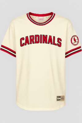 St. Louis Cardinals Wild Pitch Top White Jersey Tee front view