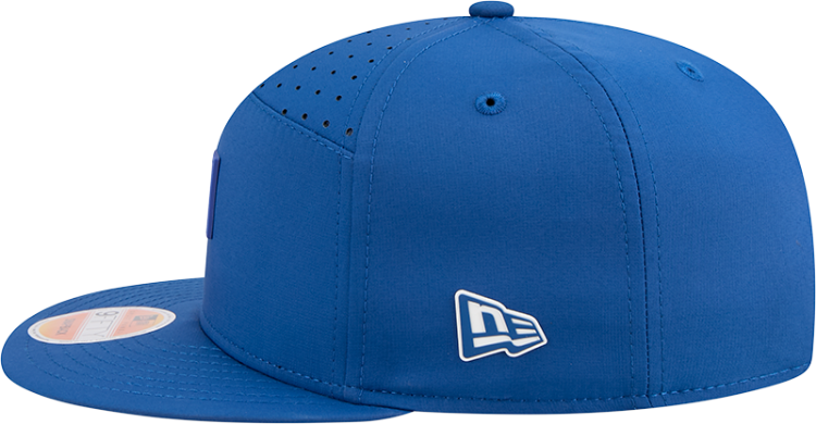 Indianapolis Colts Ballistic 9FIFTY Snapback Hat by New Era – Royal Blue Adjustable Cap side view