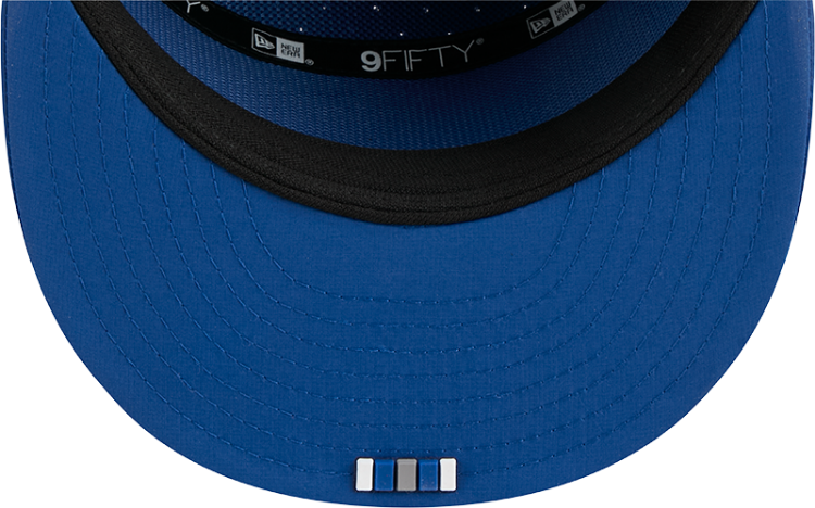 Indianapolis Colts Ballistic 9FIFTY Snapback Hat by New Era – Royal Blue Adjustable Cap image 6