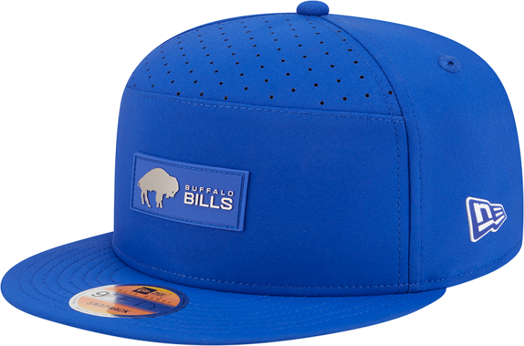 Buffalo Bills Sideline Ballistic 9FIFTY Snapback Hat by New Era – Royal Blue Edition front view