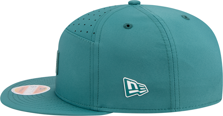 Philadelphia Eagles Sideline Ballistic 9FIFTY Snapback Hat by New Era – Midnight Green Edition back view