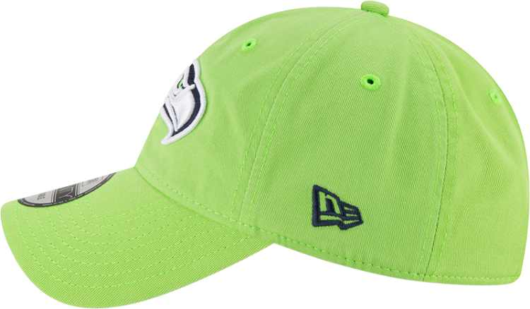 Picture of Seattle Seahawks New Era 9TWENTY Core Classic Adjustable Hat – Neon Green