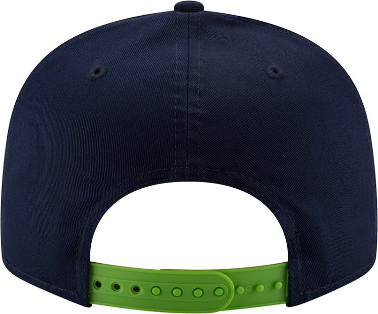 Picture of Seattle Seahawks New Era 9FIFTY Two-Tone Adjustable Snapback Hat – Navy & Neon Green