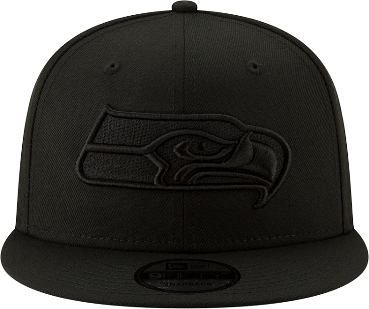 Picture of Seattle Seahawks New Era 9FIFTY All-Black Tonal Snapback Hat