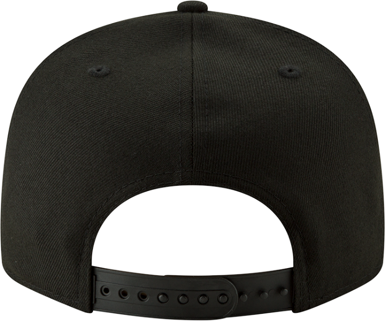 Seattle Seahawks New Era 9FIFTY All-Black Tonal Snapback Hat back view