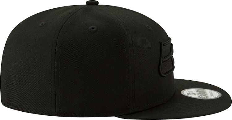 Seattle Seahawks New Era 9FIFTY All-Black Tonal Snapback Hat detail view