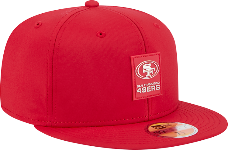 Picture of San Francisco 49ers New Era 59FIFTY Red Logo Patch Fitted Hat