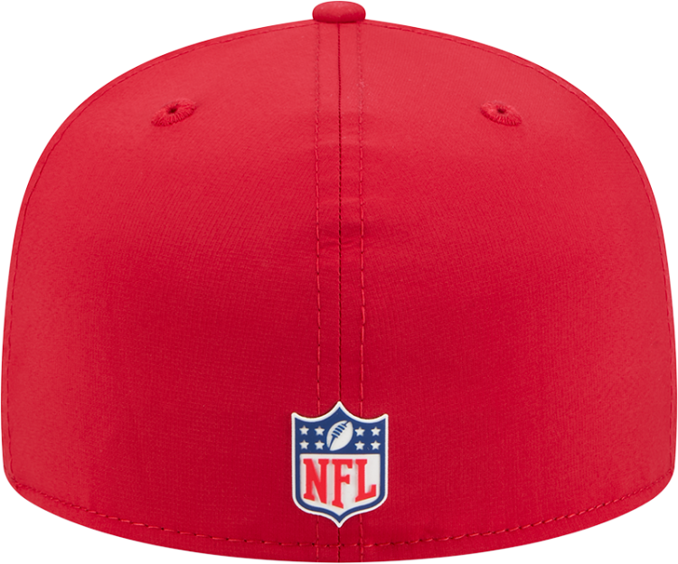 San Francisco 49ers New Era 59FIFTY Red Logo Patch Fitted Hat image 5