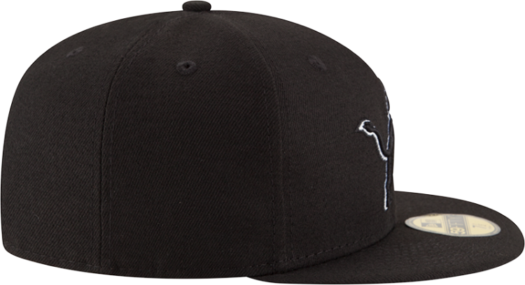 Detroit Lions New Era 59FIFTY Black Fitted Hat – Tonal Logo image 5