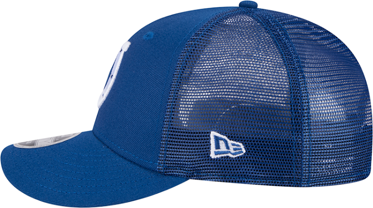 Indianapolis Colts New Era 9FIFTY Trucker Snapback Hat – Royal Blue detail view