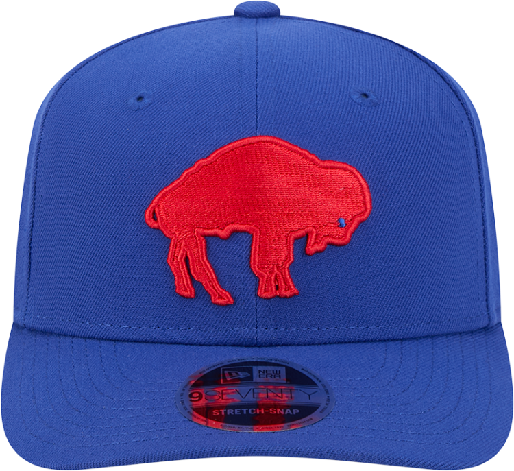 Buffalo Bills New Era 9SEVENTY Stretch-Snap Hat – Royal Blue back view
