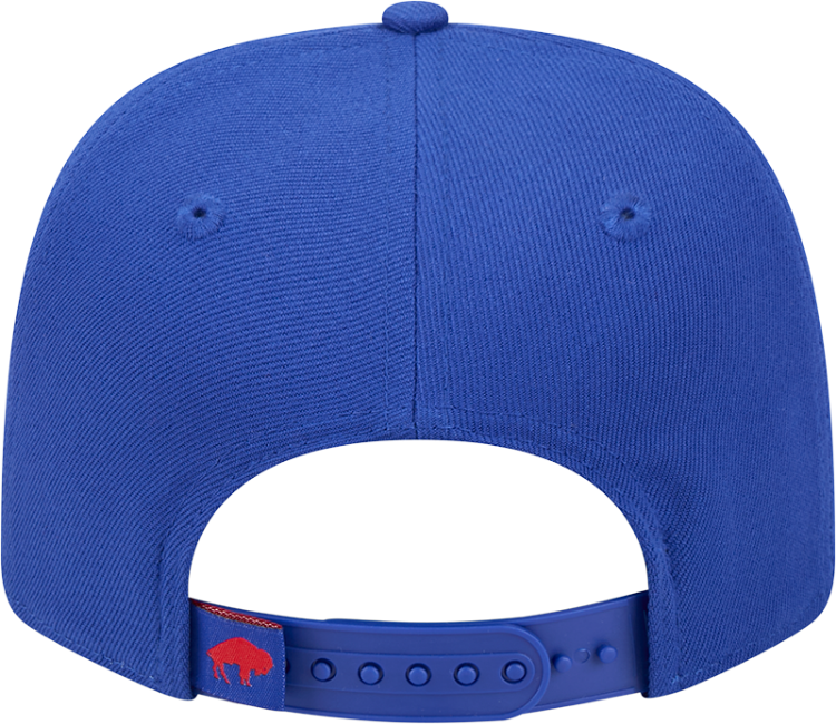 Buffalo Bills New Era 9SEVENTY Stretch-Snap Hat – Royal Blue detail view