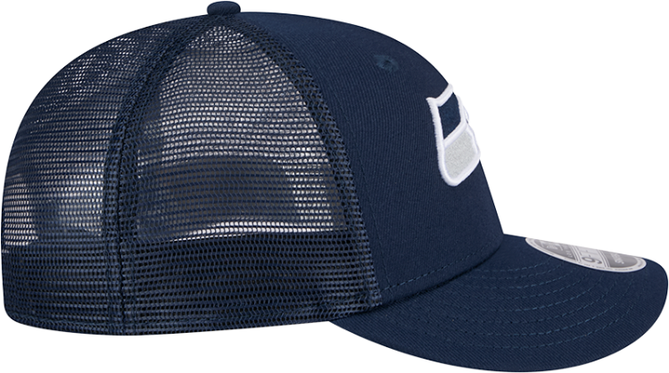 Seattle Seahawks New Era 9FIFTY Trucker Snapback Hat – Navy detail view