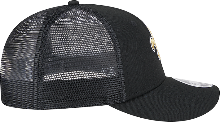 New Orleans Saints New Era 9FIFTY Trucker Snapback Hat – Black & Gold image 5