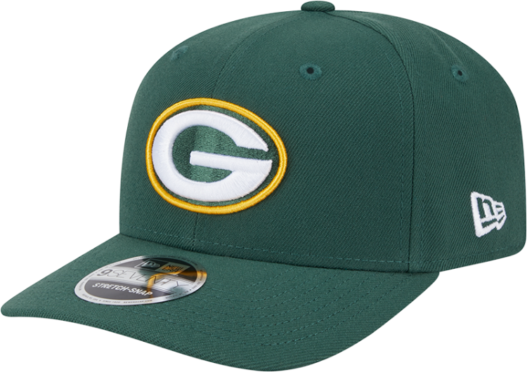 Green Bay Packers New Era 9SEVENTY Stretch Snap Hat – Team Green image 5