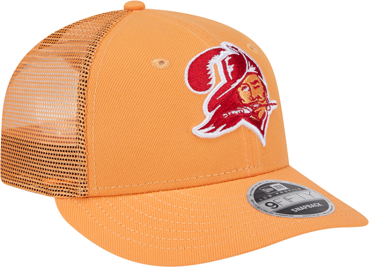 Picture of Tampa Bay Buccaneers New Era 9FIFTY Trucker Snapback Hat – Orange