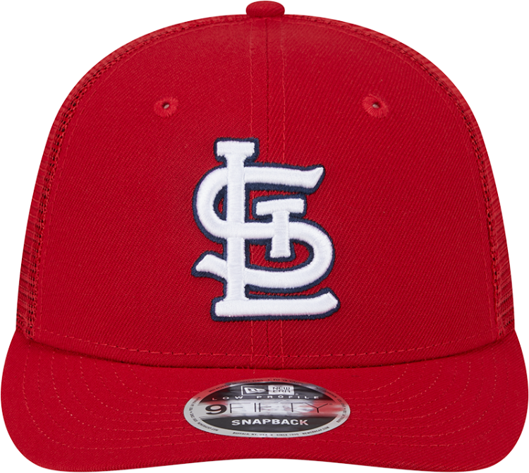 St. Louis Cardinals New Era 9FIFTY Trucker Snapback Hat – Red back view