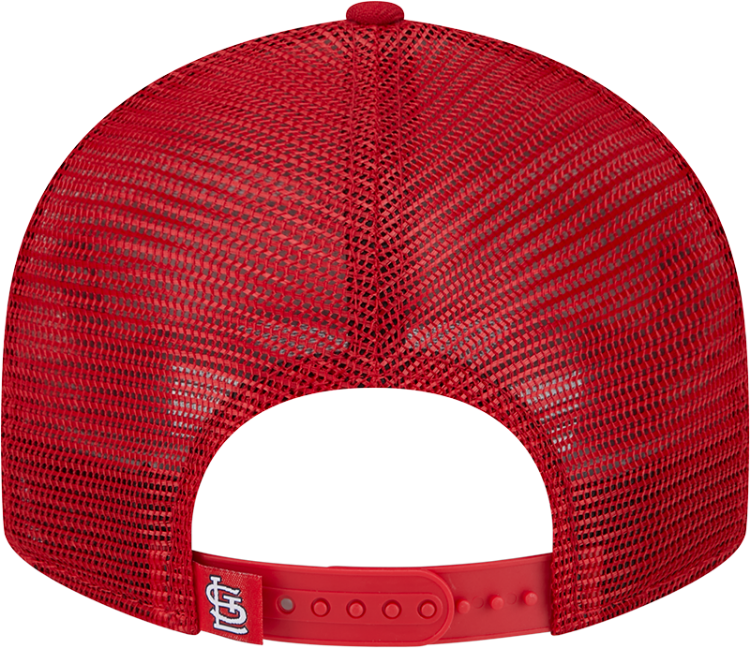 St. Louis Cardinals New Era 9FIFTY Trucker Snapback Hat – Red detail view