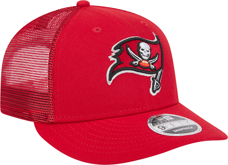 Picture of Tampa Bay Buccaneers New Era 9FIFTY Trucker Snapback Hat – Red