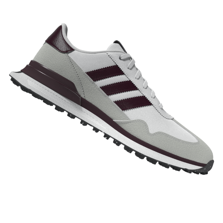Picture of Adidas Courtquick Court Shoe – White / Maroon / Grey - KI3640