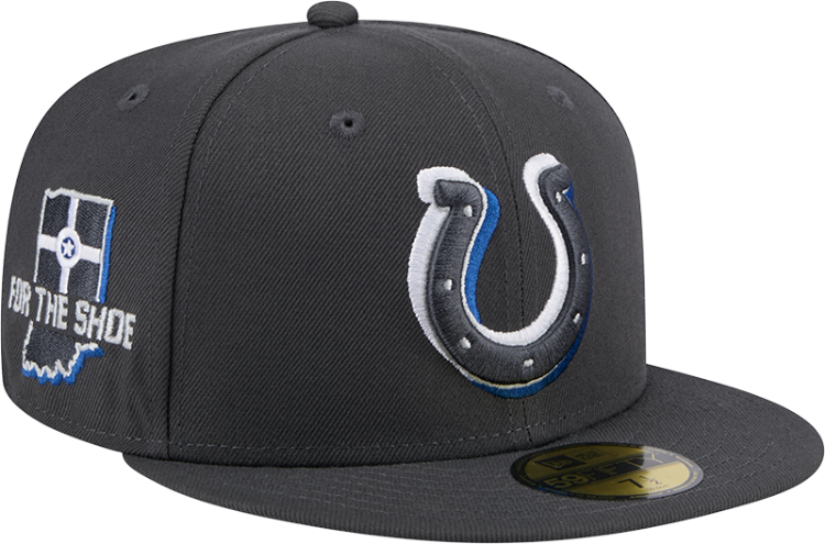 Indianapolis Colts 2024 NFL Draft 59FIFTY Fitted Hat side view