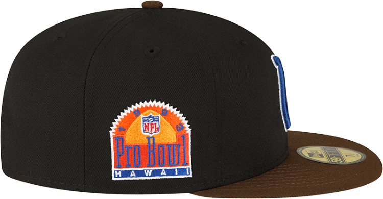 Picture of Indianapolis Colts Black & Walnut 59FIFTY Fitted Hat