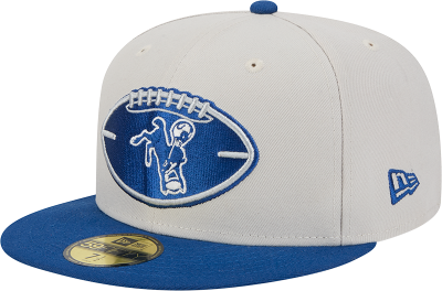 Indianapolis Colts Sideline Historic Football 59FIFTY Fitted Hat by New Era front view
