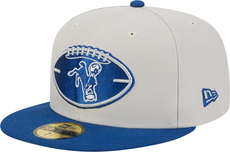 Picture of Indianapolis Colts Sideline Historic Football 59FIFTY Fitted Hat by New Era