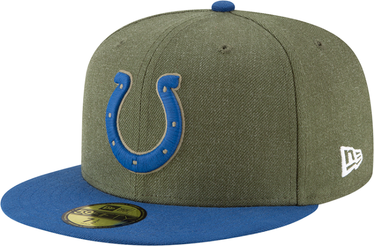 Picture of Indianapolis Colts Olive & Royal 59FIFTY Fitted Hat by New Era