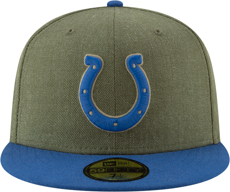 Picture of Indianapolis Colts Olive & Royal 59FIFTY Fitted Hat by New Era