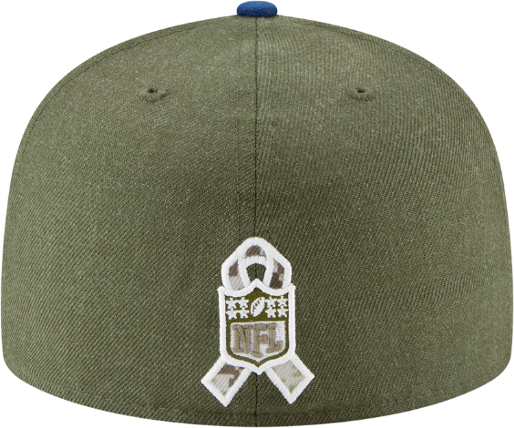 Indianapolis Colts Olive & Royal 59FIFTY Fitted Hat by New Era image 5