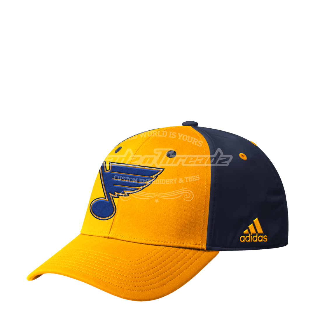 blue and yellow hat