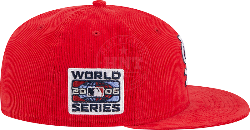 Men's St. Louis Cardinals Red Vintage Corduroy 59FIFTY Fitted Hat image 6